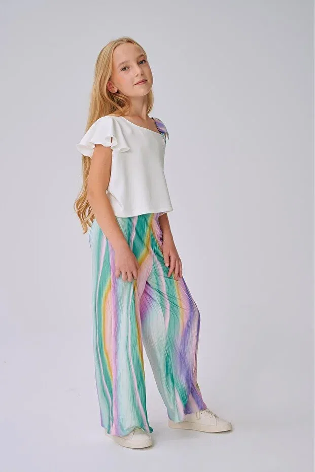 Детские брюки для девочек с широкой штаниной Lia Lea, Multicolor