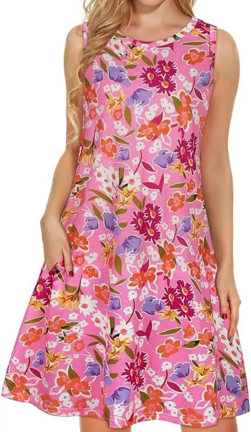 Женское летнее платье-сарафан с карманами Generic, Dresses5
