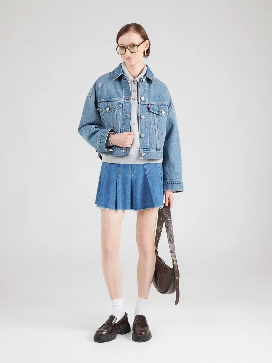 Куртка LEVI'S для межсезонья, синяя джинсовая — фото 4