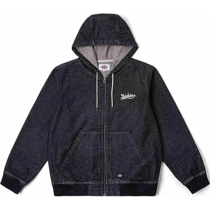 Детский джинсовый жакет с капюшоном Dickies, Black Denim