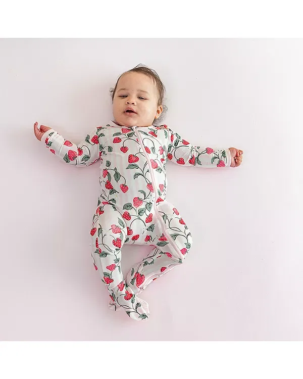 Детский комбинезон-слип с длинным рукавом Kyte Baby, Strawberry Field — фото 4