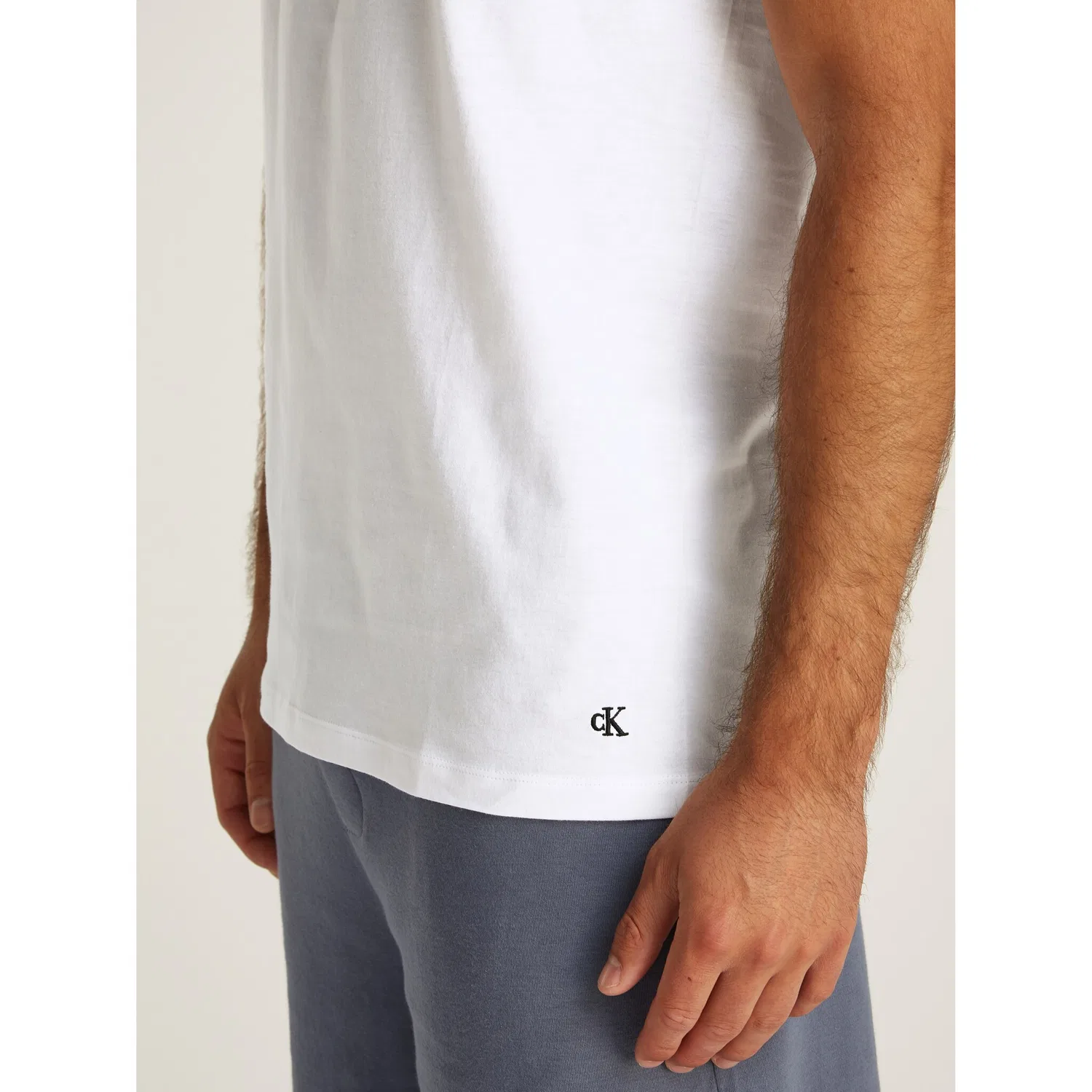 Детские хлопковые футболки с круглым вырезом Calvin Klein Underwear, White — фото 3
