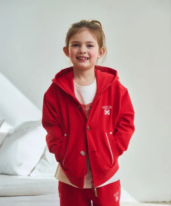Худи с капюшоном, Тео Sater Kids, красный