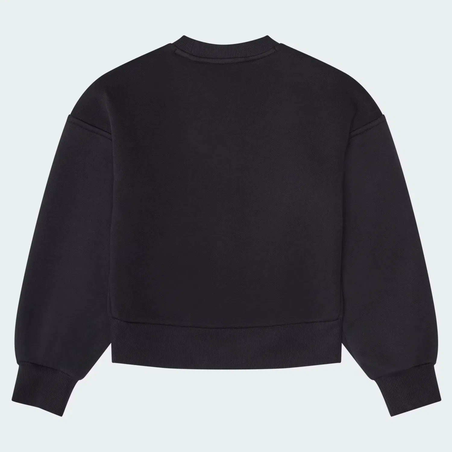 Детский спортивный костюм из флиса, свитшот и штаны, n trefoil Adidas Originals, черный — фото 2