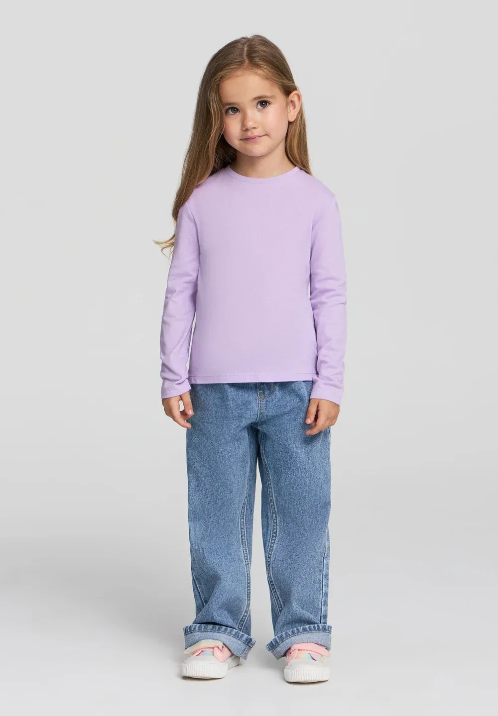 Комплект 3 - футболка с длинными рукавами Terranova, 1X White, 1X Pink, 1X Lilac
