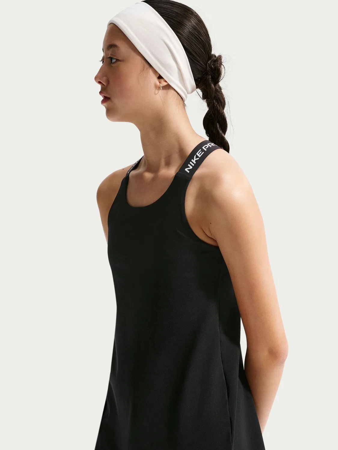 Топ тренировочный Nike Pro Dri-FIT для девочек, Black — фото 3