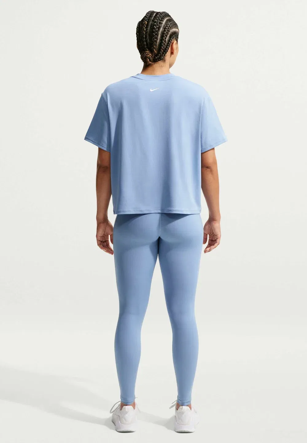 W np df 365 mr tight usm - леггинсы Nike Performance, Work Blue/(White) — фото 2