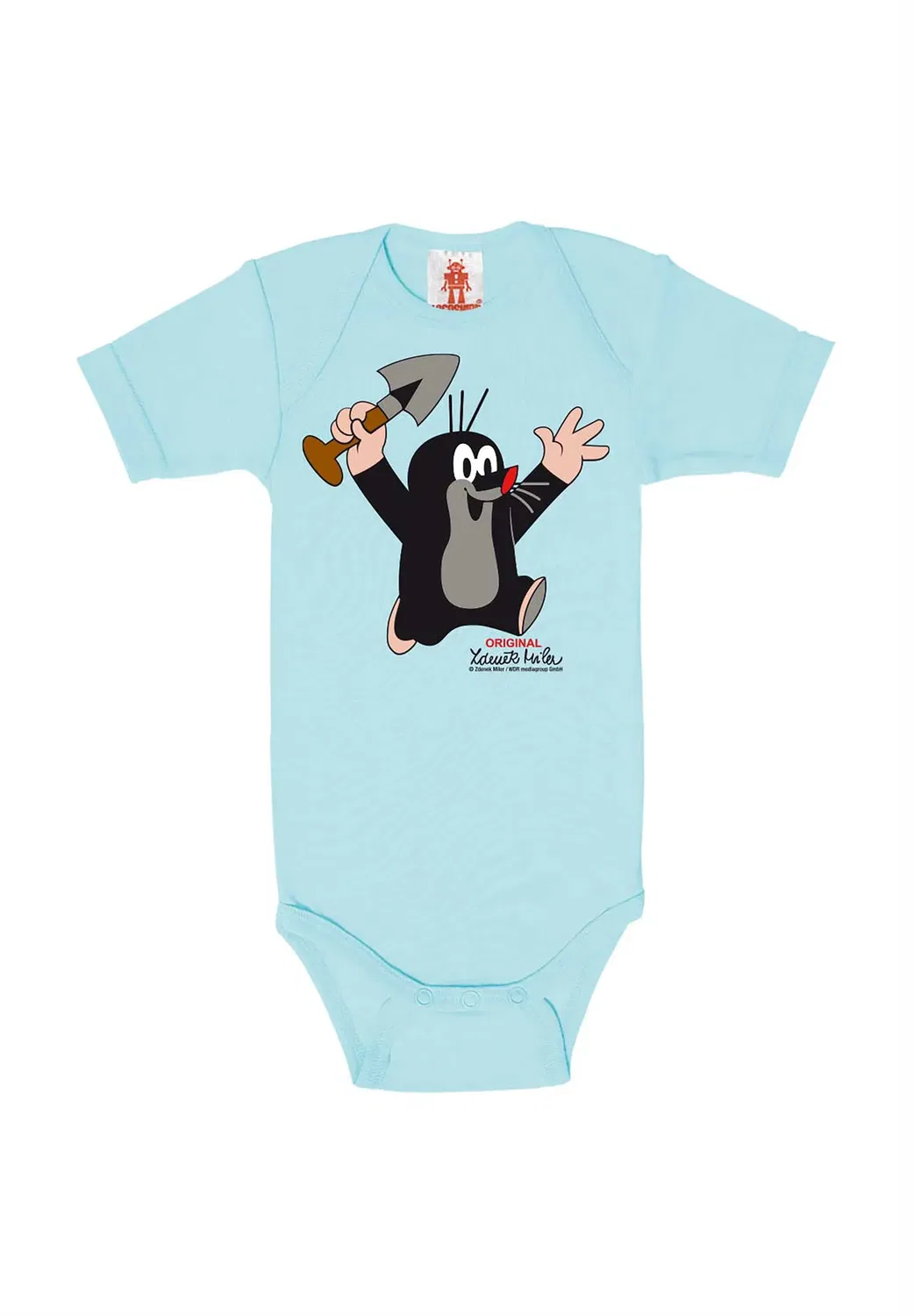 Mit print der kleine maulwurf - боди Logoshirt, Hellblau