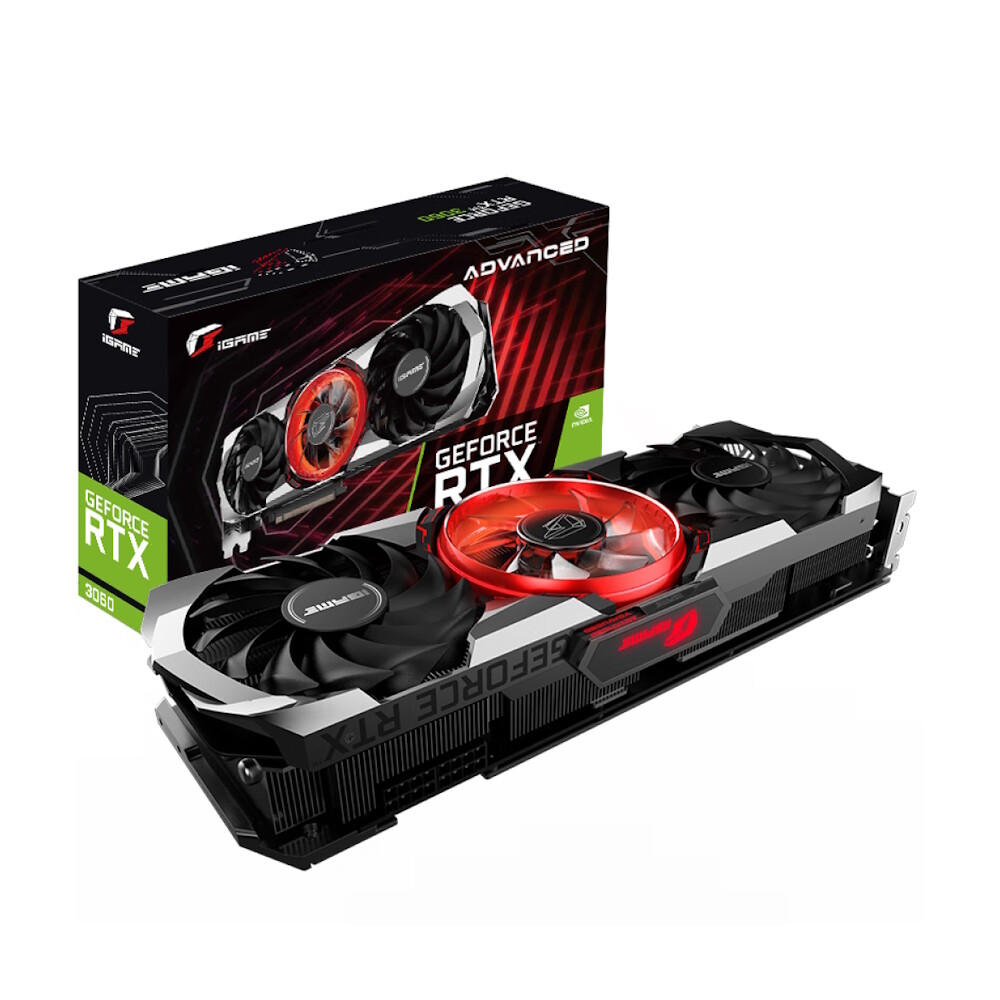 

Видеокарта Colorful iGame GeForce RTX 3060 Advanced OC 12G L, 12 ГБ, черный