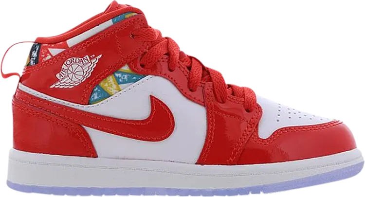 

Кроссовки Air Jordan 1 Mid SE PS Barcelona Sweater, красный