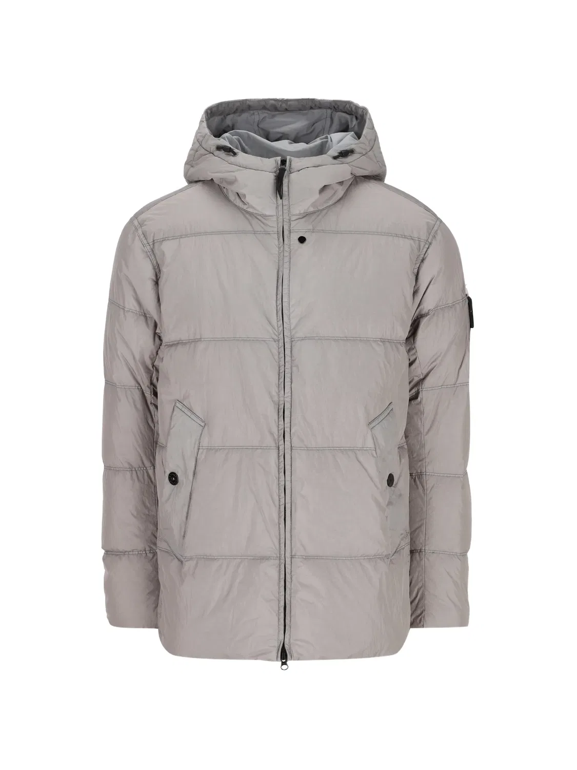 Stone Island Пуховая куртка Crinkle Reps NY серый