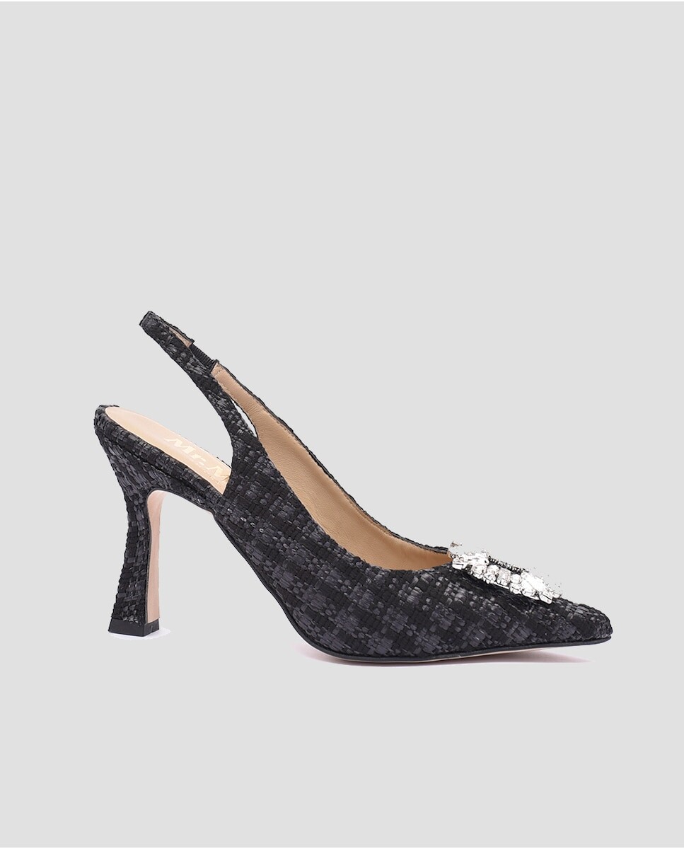 

Женские черные кожаные туфли-лодочки с пяткой на пятке Mr. Mac Shoes, черный