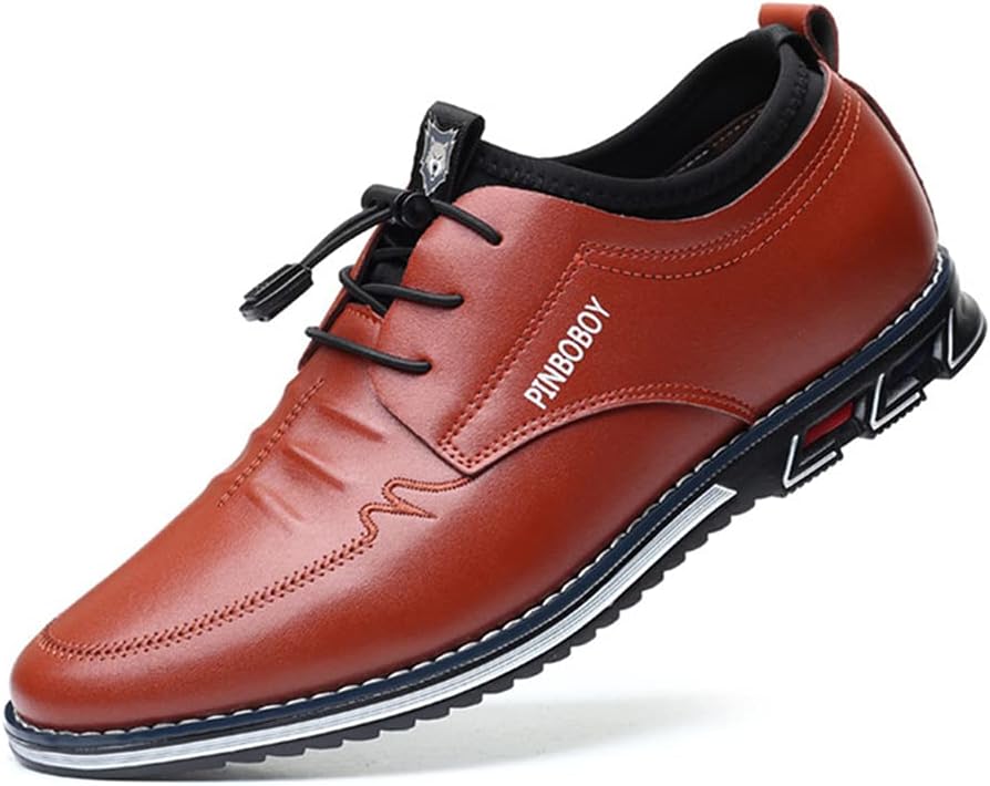 

Мужские повседневные роскошные кроссовки Veslesth, кожаные лоферы, удобная обувь для ходьбы, модные туфли, для работы, офиса и улицы Veslexth, красный