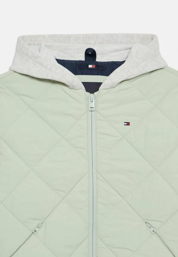 Смешанная техника стеганой куртки, легкая куртка Tommy Hilfiger, Misty Sage — фото 3