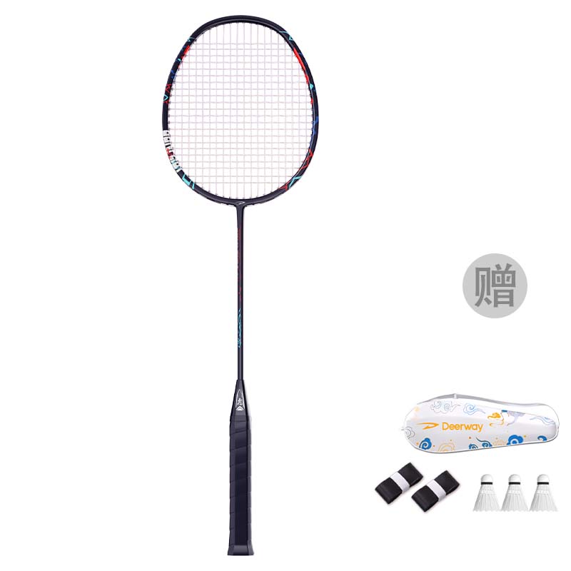 

Ракетка для бадминтона Conflict 90 Full Carbon, тип Control, универсальная, для защиты, высший класс, унисекс DEERWAY, conflict 90 full carbon-[conflict tiger single]+racket bag+2 overgrips+3 shuttlecocks