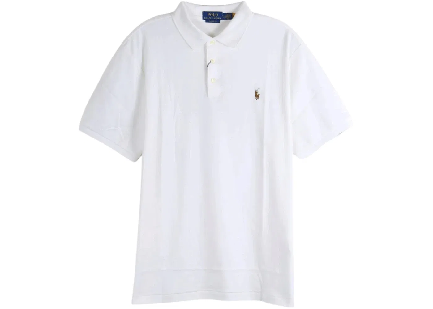 Мужская рубашка хлопковая Classic Fit Polo Ralph Lauren, White