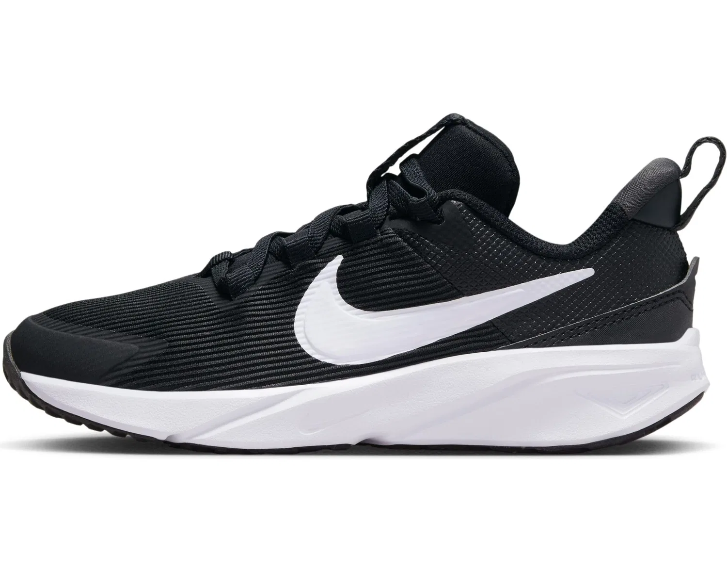 Детские кроссовки для мальчиков Star Runner 4 NN (PS) NIKE, Black White