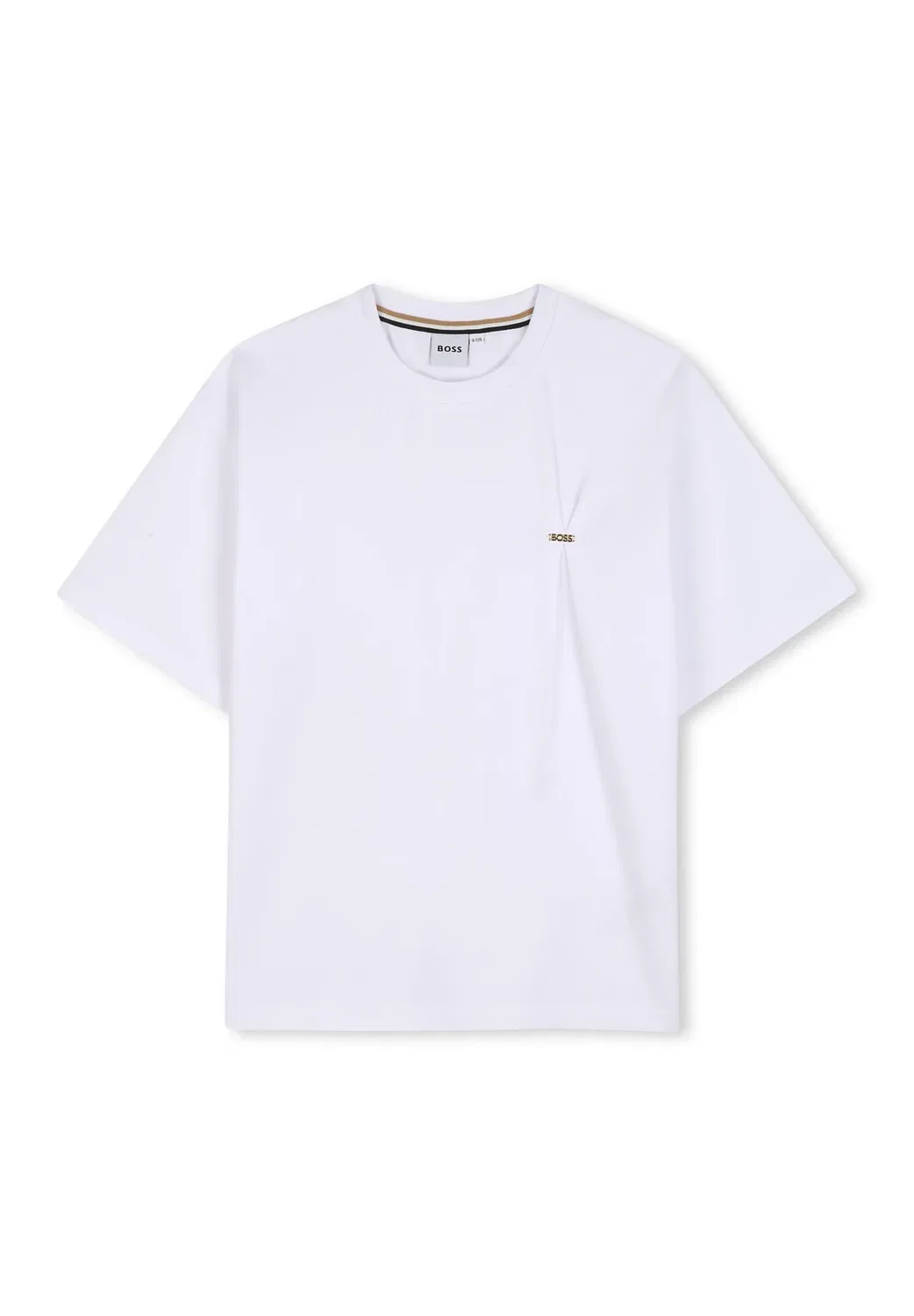 Футболка с короткими рукавами для детей и подростков - футболка с принтом Boss Kidswear, Blanc