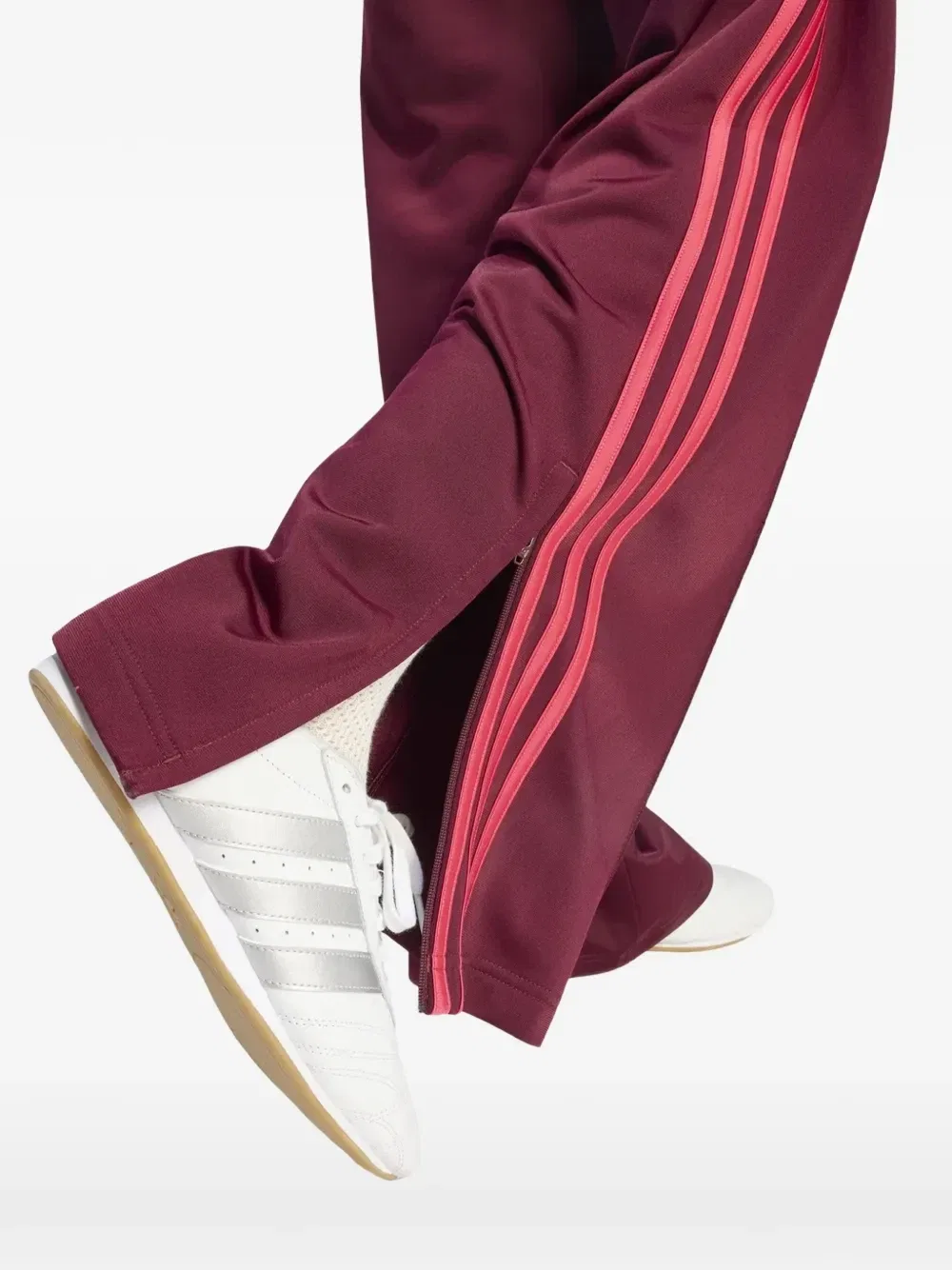 Спортивные брюки Firebird с вышитым логотипом и боковыми полосками Adidas, фиолетовый — фото 3