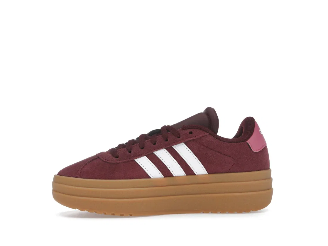 Детские кроссовки lifestyle с принтом Adidas VL Court Bold Adidas, Shadow Red Cloud White Pink Fusion — фото 3