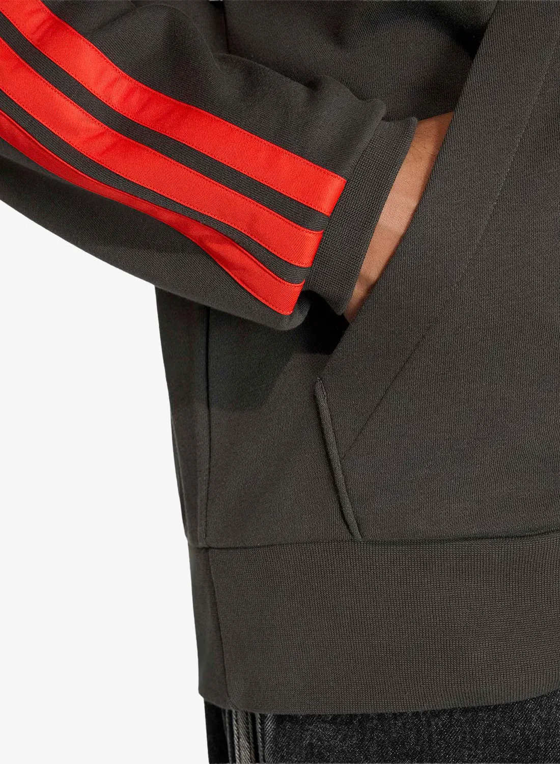 Худи с кулиской Audi Revolut F1 Adidas, черный — фото 3