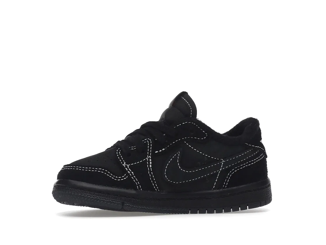 Детские кроссовки с низким верхом Jordan 1 Retro Low OG SP Travis Scott Black Phantom, Black/Phantom/Ale Brown/Racer Blue/Team Orange — фото 3