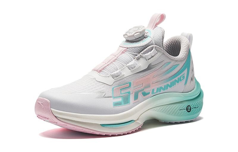Кроссовки Speedy GT Kids GS Low-top Белые Розовые Синие Anta Kids, белый/синий — фото 2