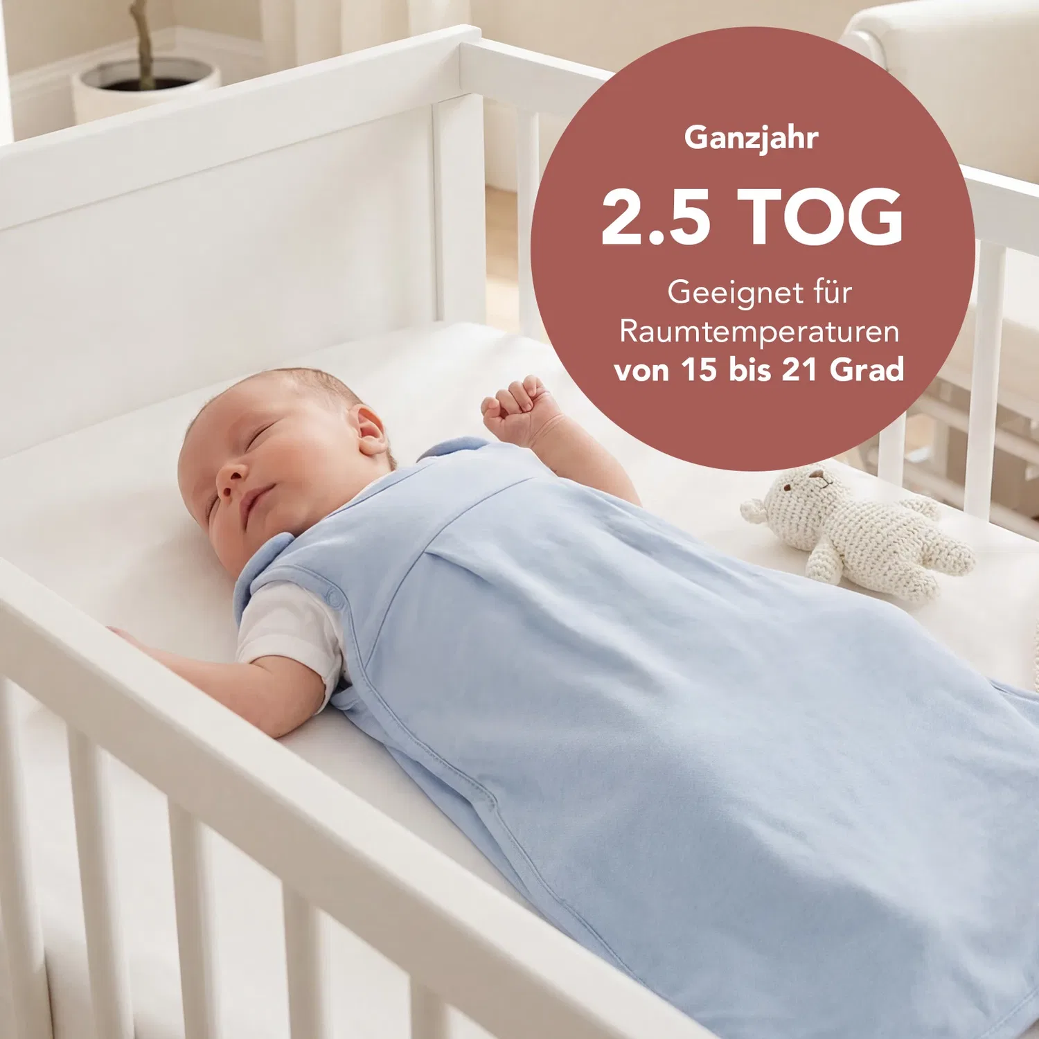 Спальный мешок для малыша 2.5 TOG Schlummersack, синий — фото 4