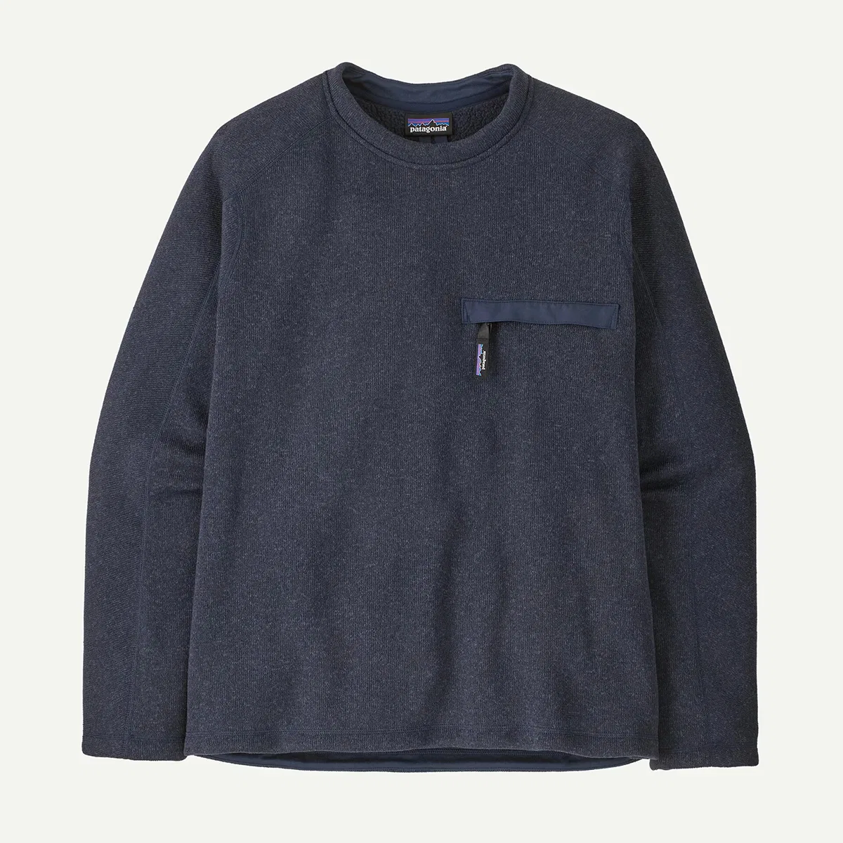 Мужское флисовое полувер с молнией на груди Better sweater crewneck Patagonia, New Navy — фото 2