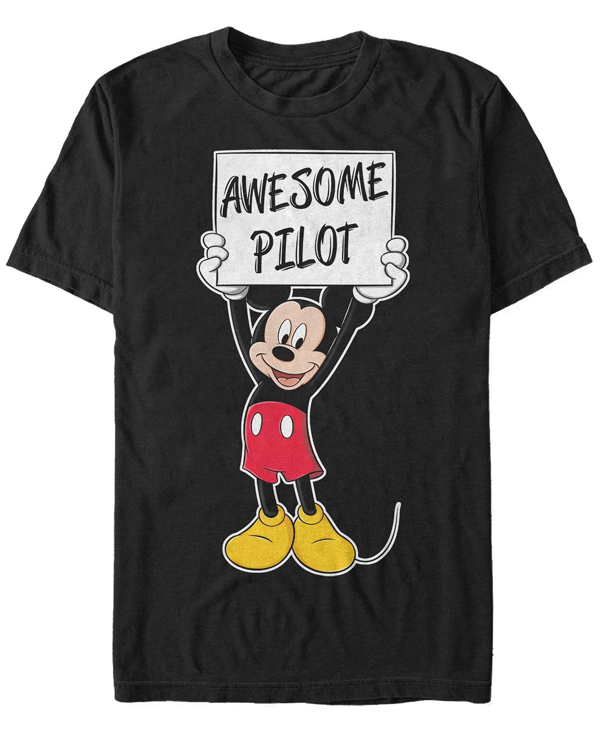 

Мужская футболка с коротким рукавом mickey awesome pilot Fifth Sun, черный