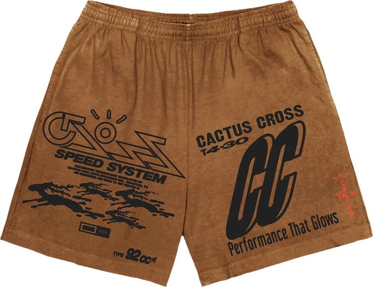 

Шорты Cactus Jack by Travis Scott 92CC Shorts 'Brown', коричневый