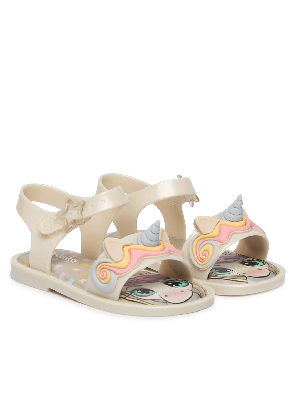 Сандалии для девочки Mini Mar Sandal Uni Bb Melissa, бежевый — фото 2