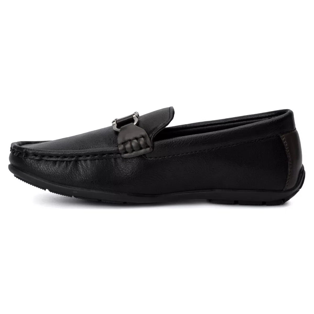 Детские лоферы для мальчиков без каблука Viggo Xray Footwear, Black — фото 3