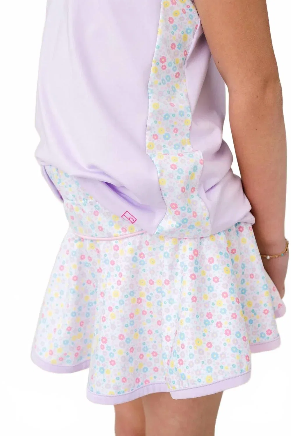 Детская майка без рукавов с цветочными деталями Drew Tank Lullaby Set, Petal Purple — фото 2