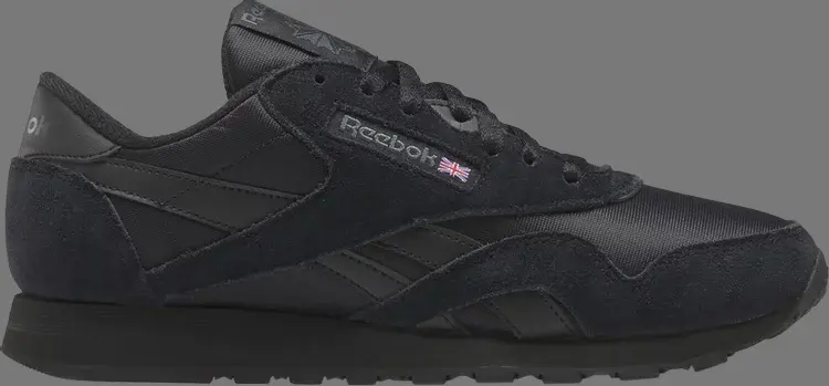 

Кроссовки classic nylon 'black pure grey' Reebok, черный