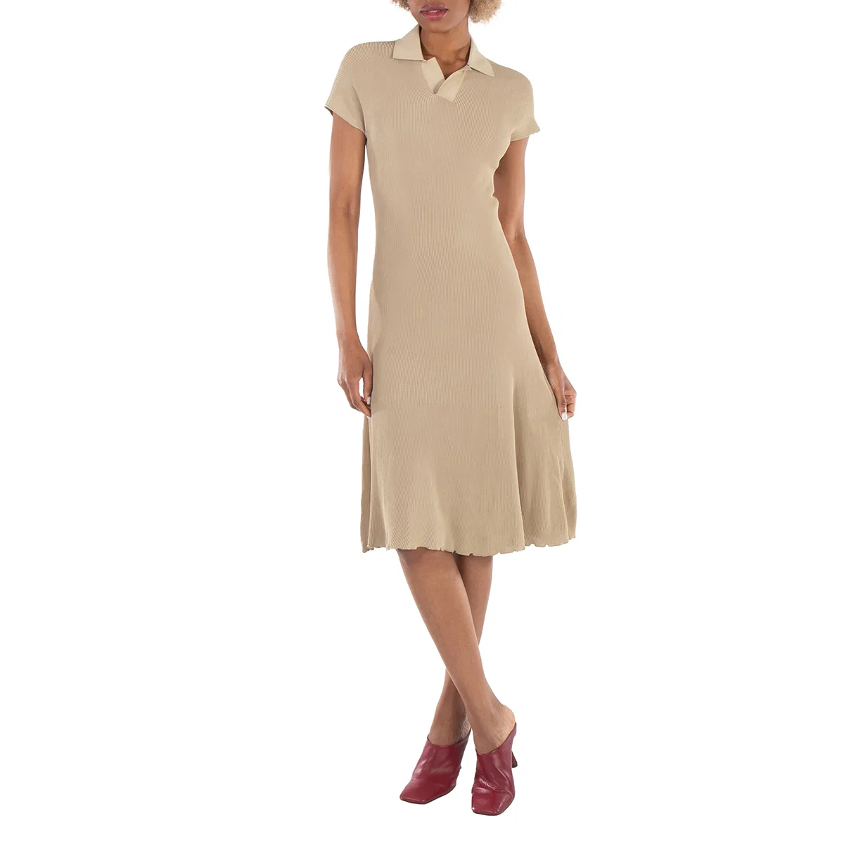 Платье поло Stretch Design Polo Collar Dress Burberry, Hunter