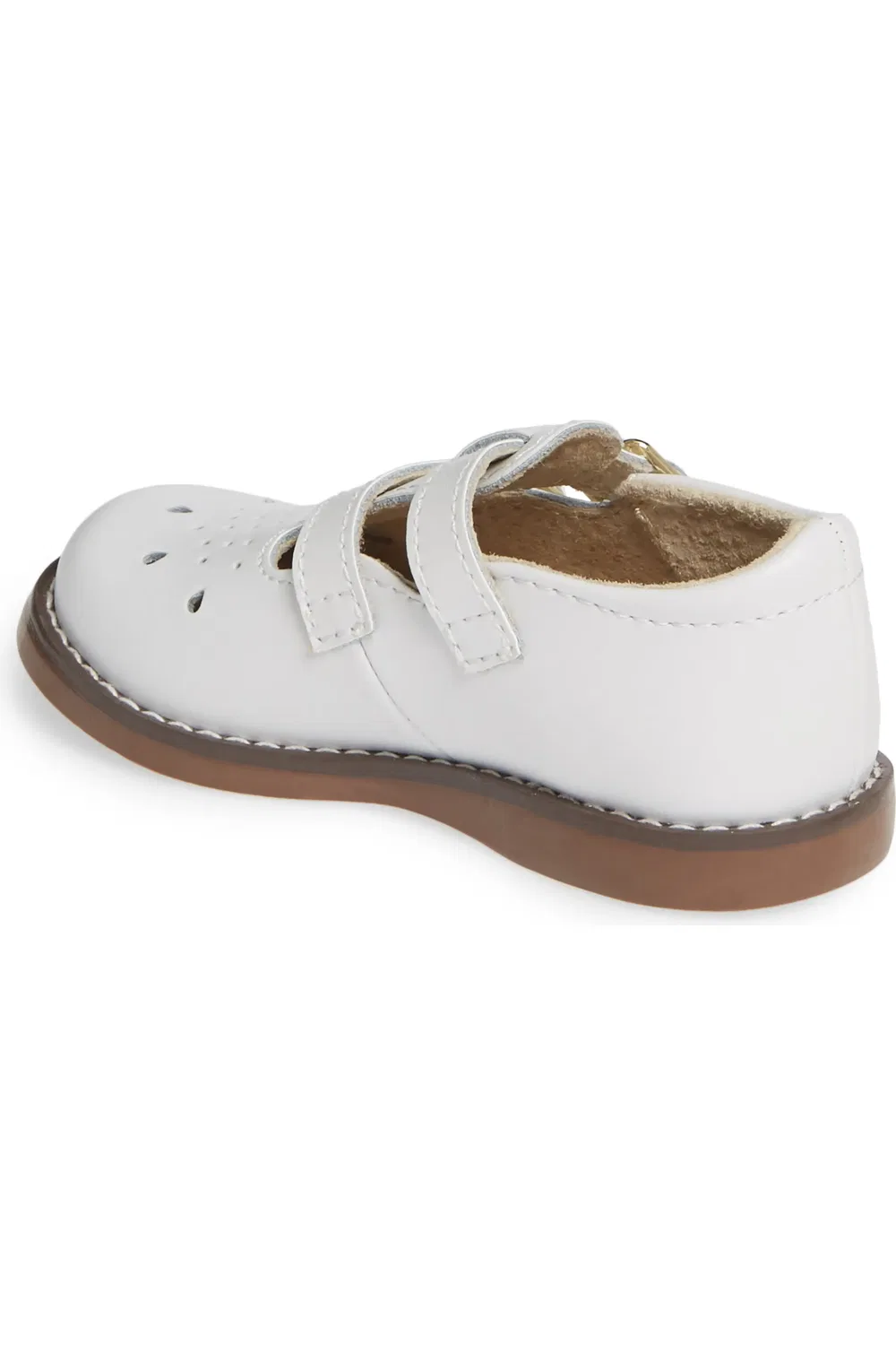 Детские туфли на двух ремешках Danielle Footmates, белый — фото 2