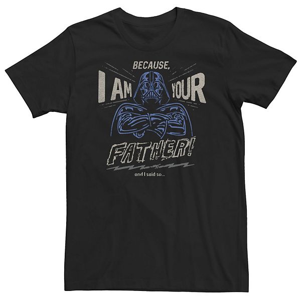

Футболка Big & Tall Darth Vader "Because, I am your father!" Star Wars