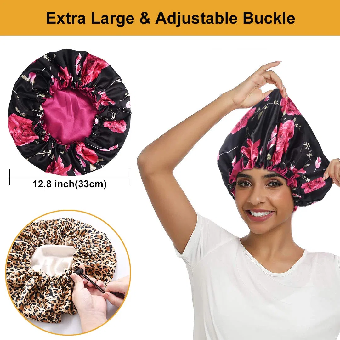 Шапочка для душа Satin Bonnet, 5 шт, Heniho, C-3pcs solid + 2pcs printing — фото 2