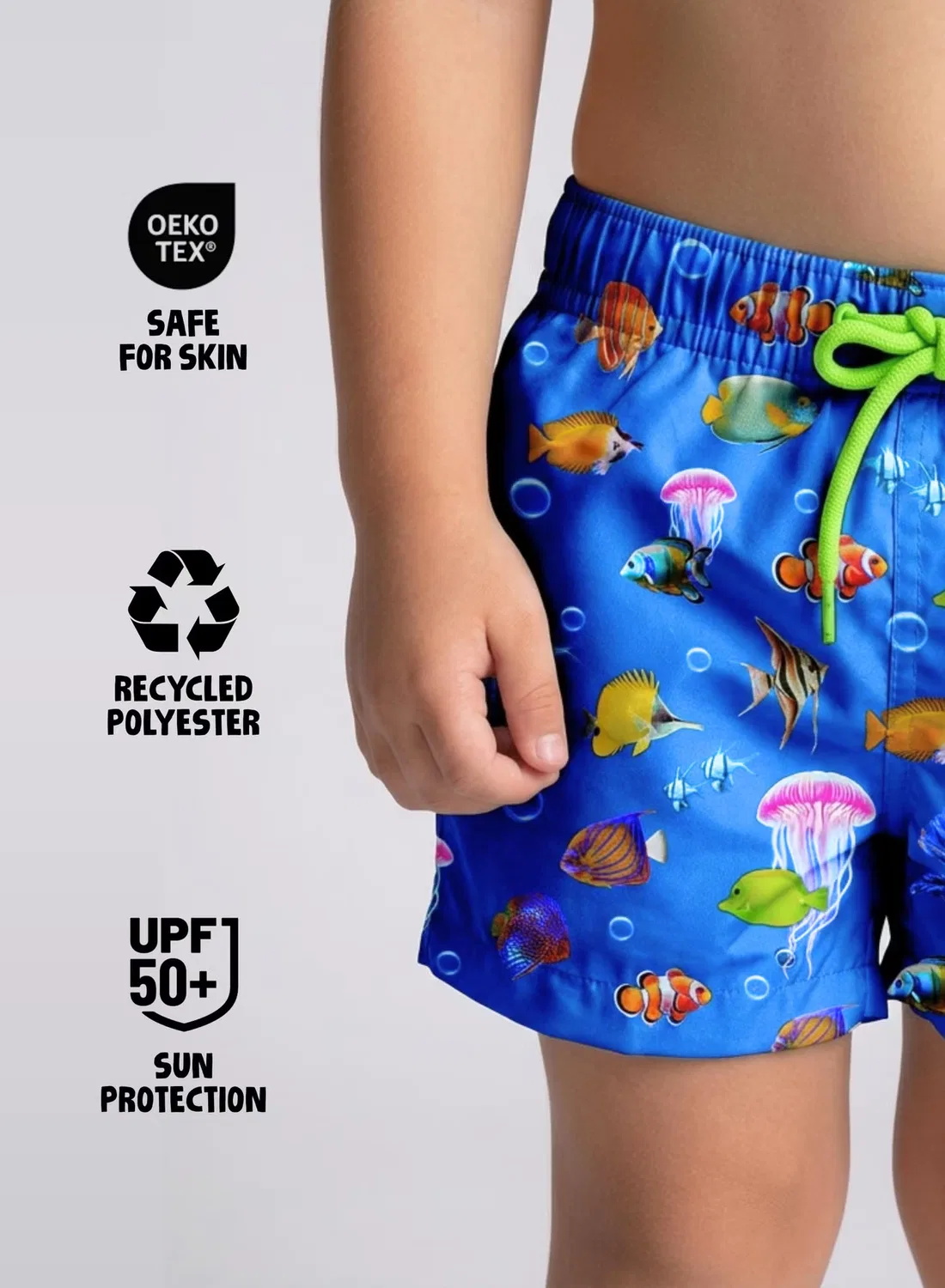 Шорты для плавания с принтом Nemo Junior Slipstop, синий — фото 4