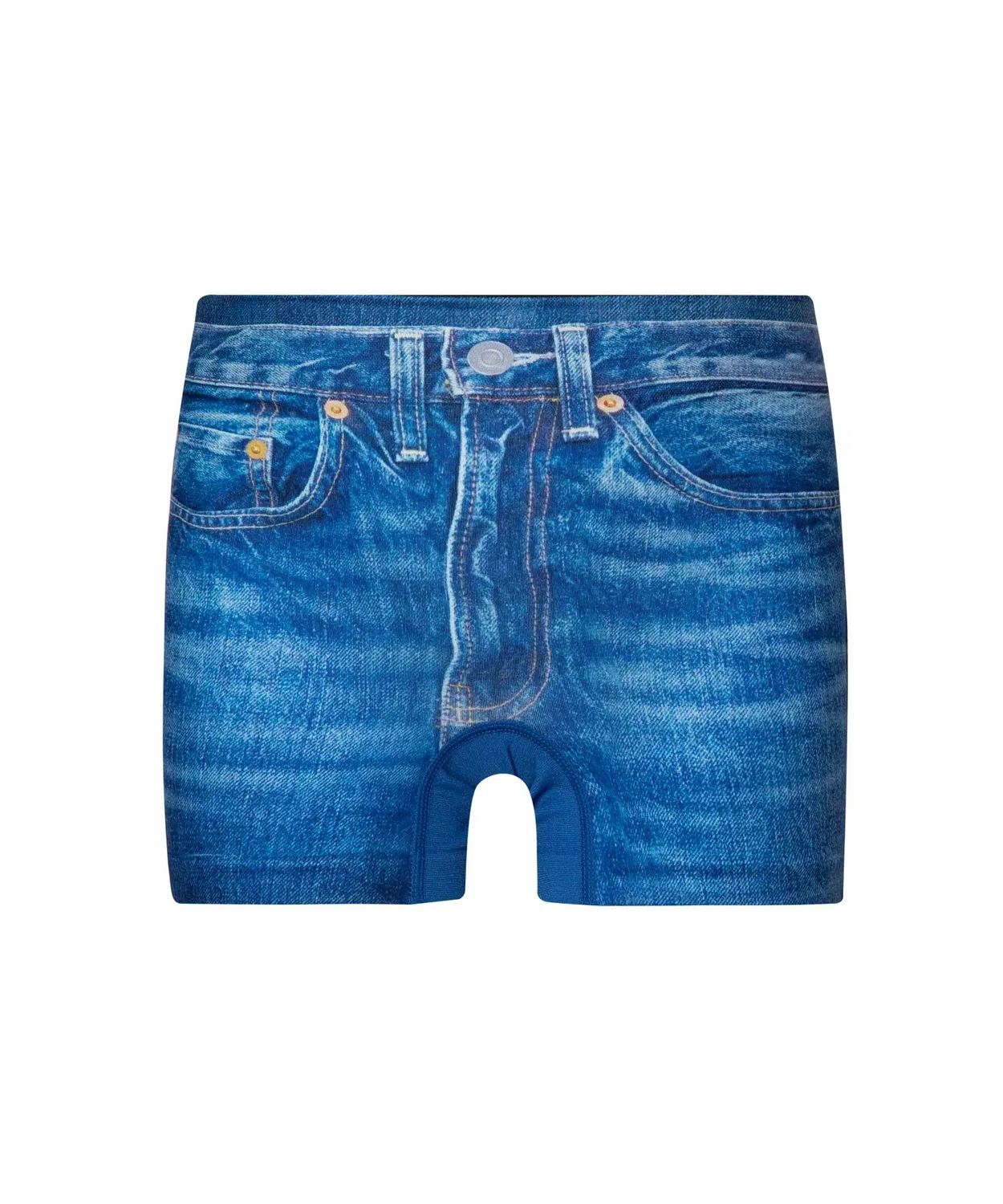 Детские боксеры без швов с принтом, модель DENIM HIPSHOP, Used Indigo Denim