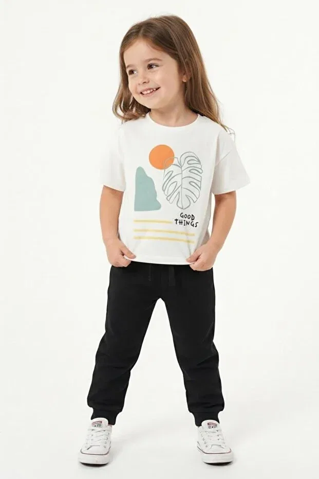 Детская футболка с принтом Good Things Printed Miababy, Call