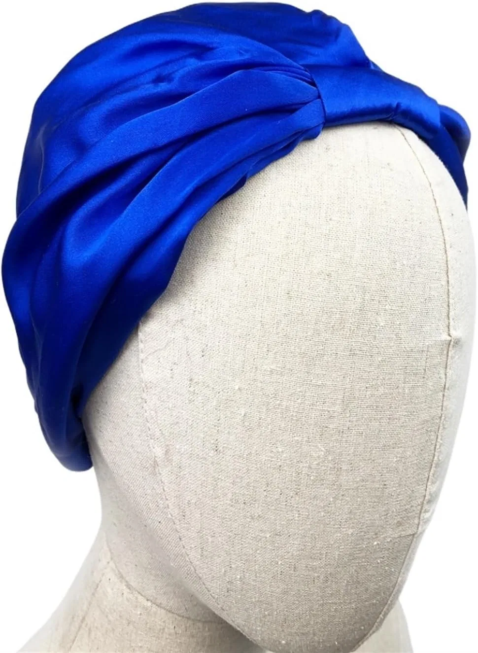Шапочка для сна Silk Night Sleep Cap, DYYEUAVT, Синий