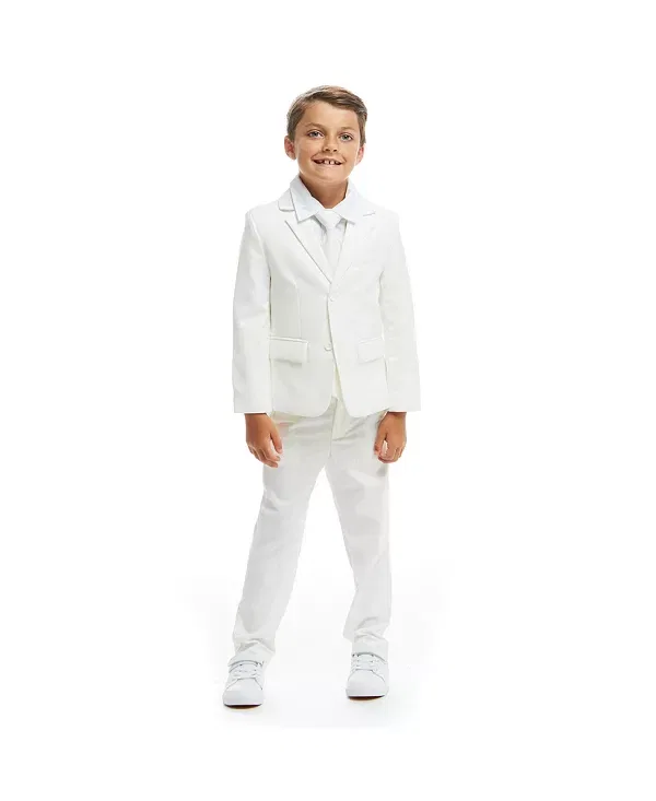 Детский костюм для мальчиков из пяти предметов Five Piece Suit Set Andy & Evan, белый — фото 3