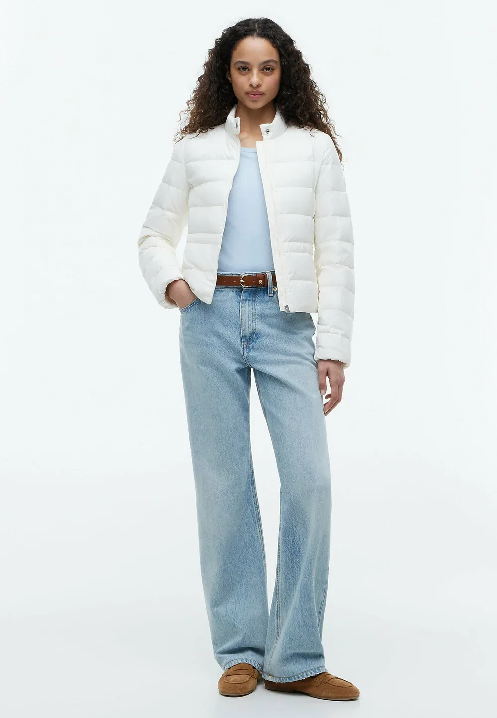 Пуховая куртка Tommy Hilfiger, Ivory Silk — фото 2