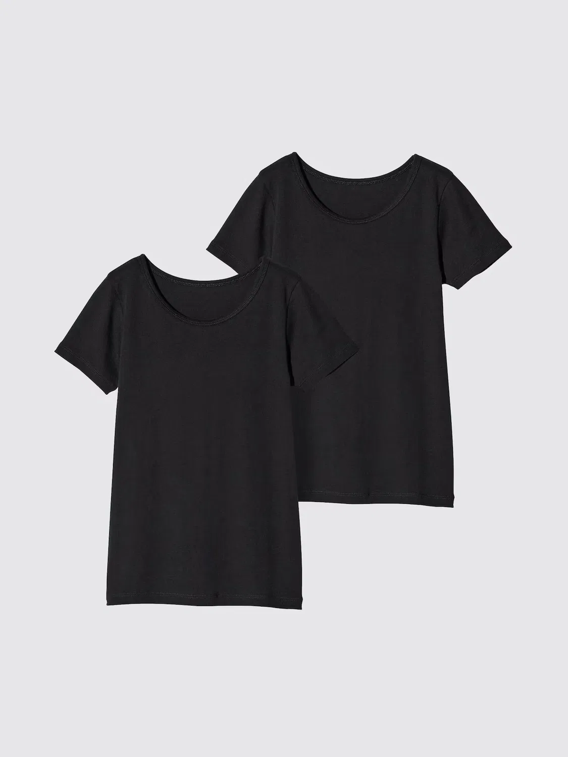 Нижнее белье Uniqlo, хлопковое, в комплекте из двух предметов, черный/черный