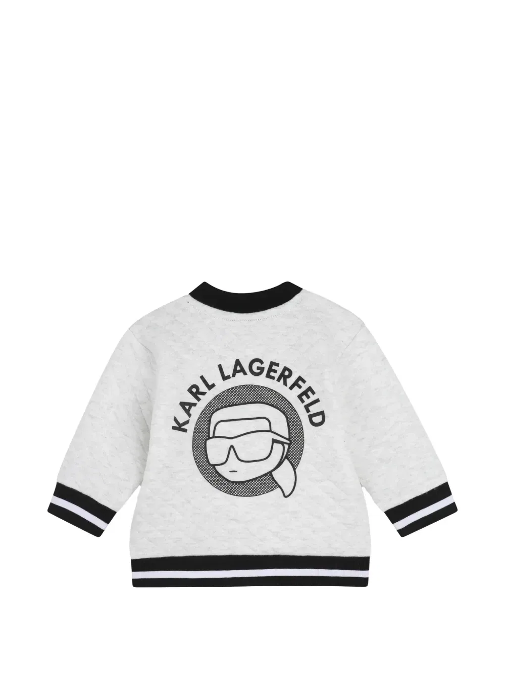 Спортивный костюм с логотипом Karl Lagerfeld Kids, серый — фото 4