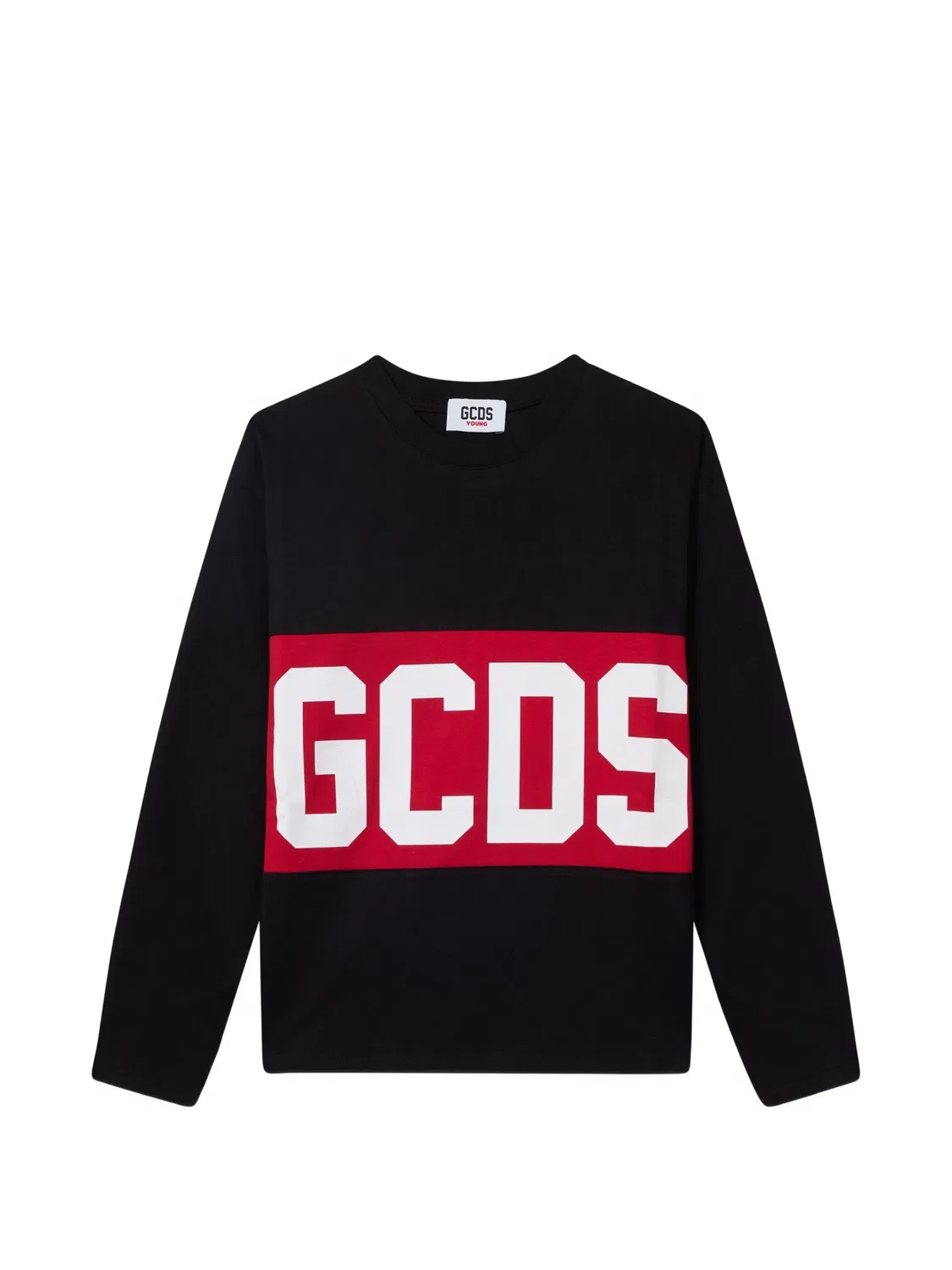 Лонгслив с логотипом Gcds Kids, черный