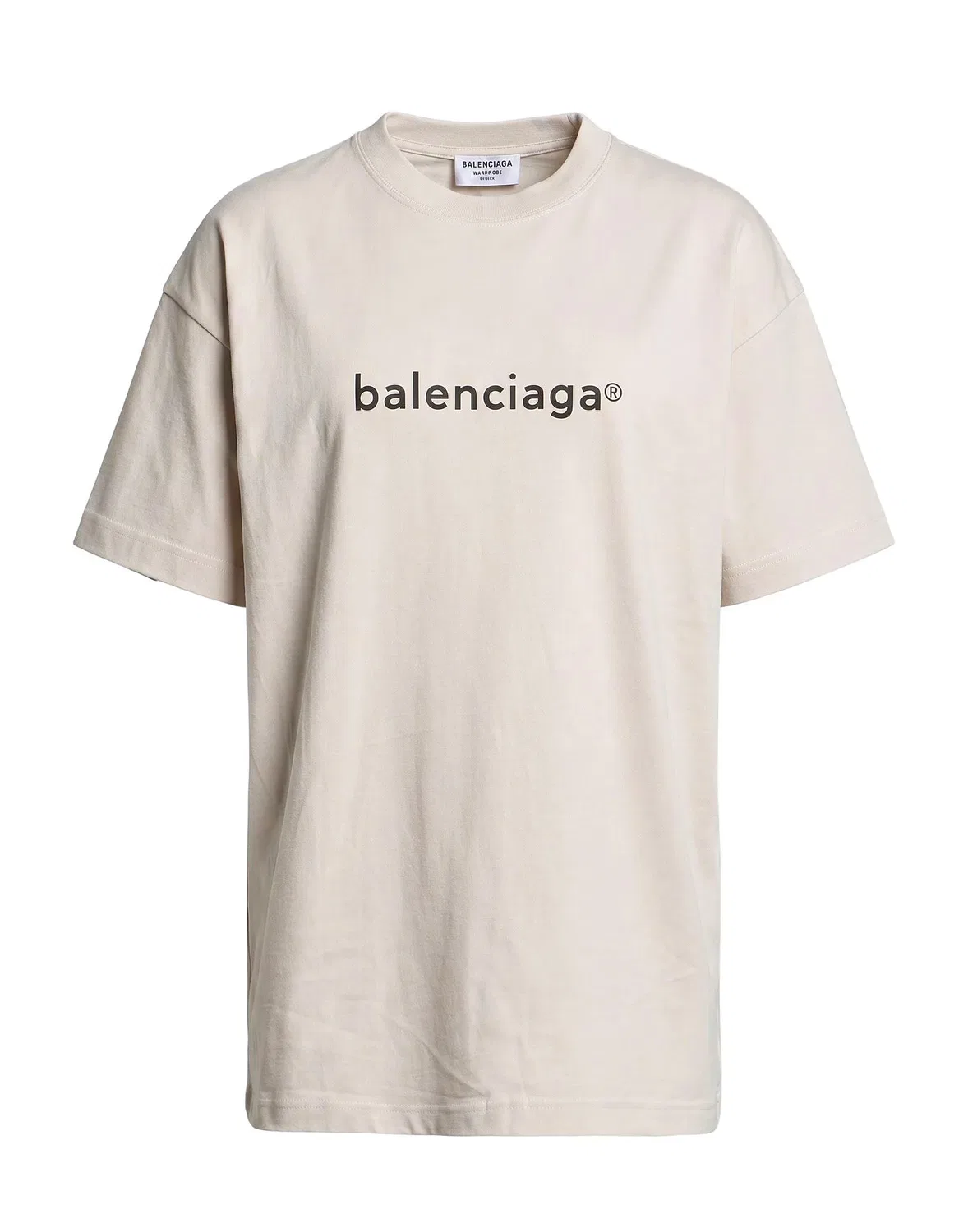 Женская футболка хлопковая Balenciaga, бежевый