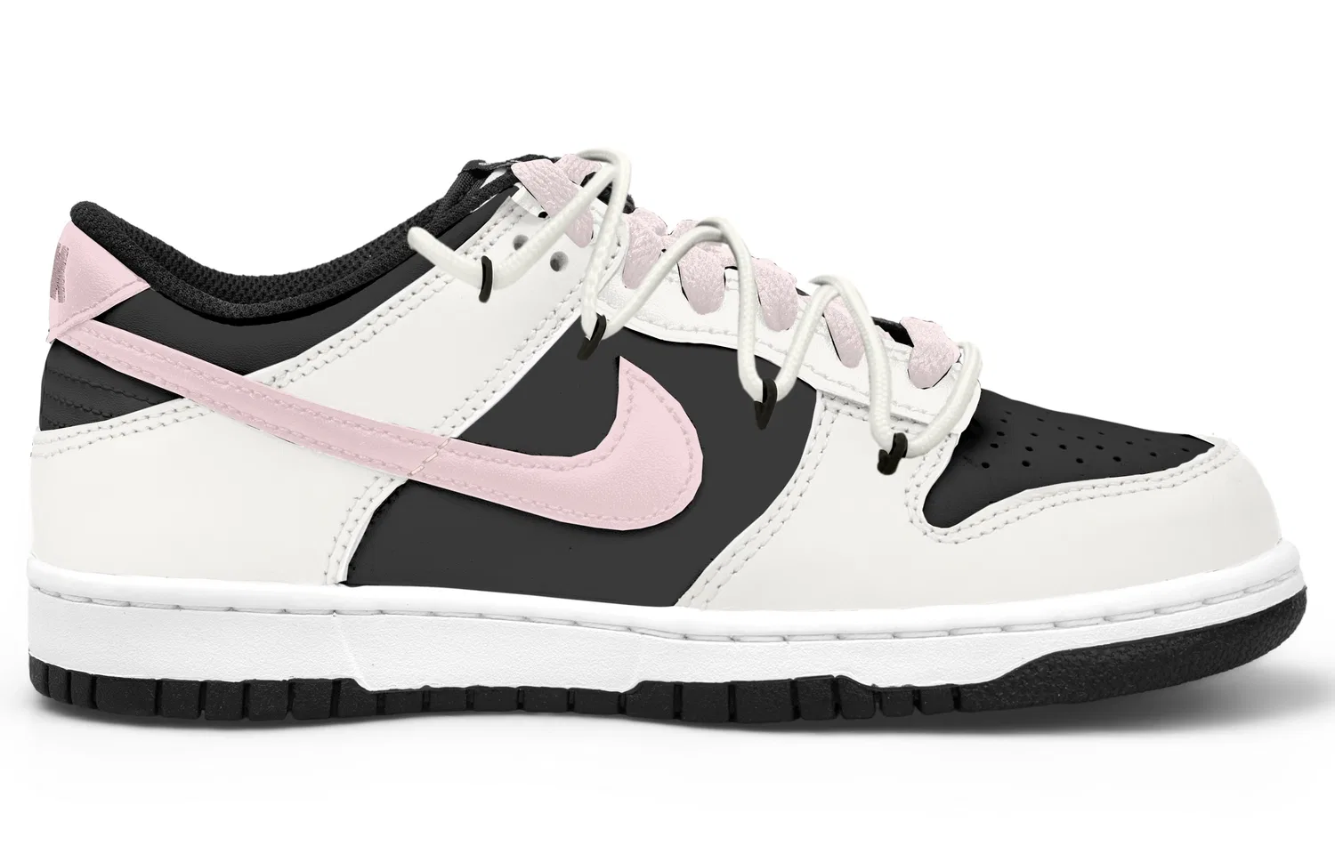 Детские кроссовки для скейтбординга Black Pink Dunk Nike — фото 3